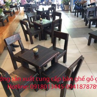 Xưởng sản xuất cung cấp bàn ghế gỗ cafe giá rẻ