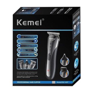 Tông đơ cắt tóc kiêm cạo râu và tỉa lông mũi KM1407