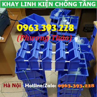 Khay linh kiện có tắc kê chông tầng kệ dụng cụ xếp chồng giá sỉ