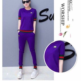 bộ quần áo thể thao nữ dài tay cao cấp 100 COTTON bộ thể thao nữ mùa đông đẹp