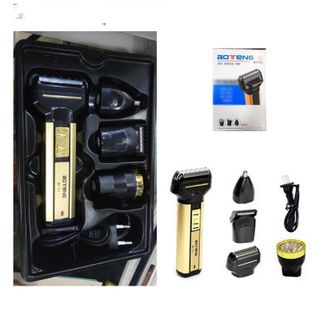 Bộ máy cạo râu Tông đơ cắt tóc 4 trong 1 BOTENG BT-T3Đen vàng