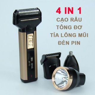 Bộ máy cạo râu Tông đơ cắt tóc 4 trong 1 BOTENG BT-T3Đen vàng