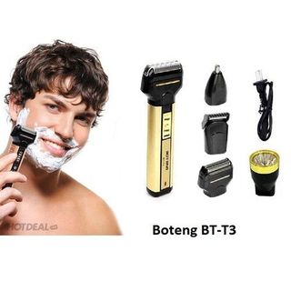 Bộ máy cạo râu Tông đơ cắt tóc 4 trong 1 BOTENG BT-T3Đen vàng