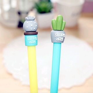 viết mực nước màu đen hình xương rồng