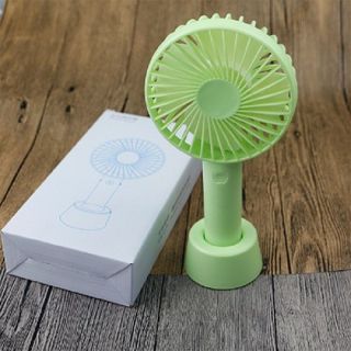 Quạt Cầm Tay Mini Tích Điện Có Đế Để Bàn Siêu Hot