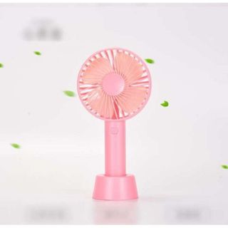 Quạt Cầm Tay Mini Tích Điện Có Đế Để Bàn Siêu Hot