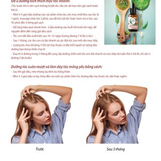 Dầu dưỡng kích thích mọc tóc nhanh vượt trội với tinh chất cao giúp tóc mỏng dày hơn và dài nhanh phục hồi tái tạo tóc hư tổn Nourgania 30ml