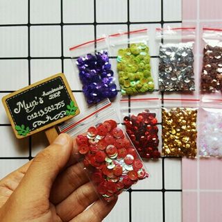 Set 10 túi hạt trang trí các loại bịch 3-6g - Hạt cườm xỏ hạt làm nhụy hoa trang trí handmade