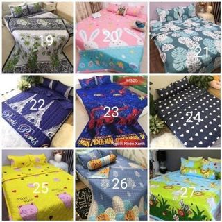 bộ chăn ga gối hè trần bông 5 món