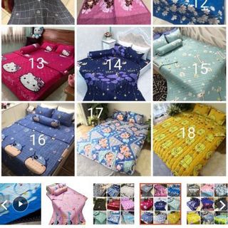 bộ chăn ga gối hè trần bông 5 món