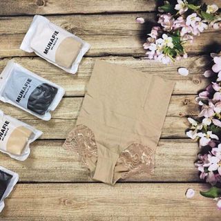 Quần gen nịt bụng định hình chống cuộn cạp cao xịn cao cấp dạng dài mặc váy của nhật COTTON phối TƠ TẰM siêu co giãn