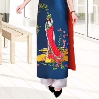 Áo dài truyền thống lụa cô tiên