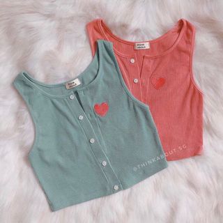 Áo thun gân crop top