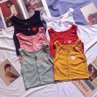 Áo thun gân crop top