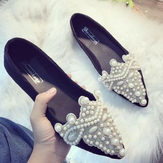 Giày bup bê đính Ngọc
