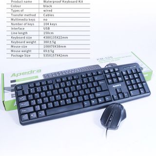 Combo APEDRA KM-520 USB – Chuyên văn phòng