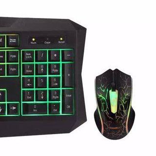 COMBO USB -KB MOUSE BOSSTON 837 CÓ LED CẢ PHÍM VÀ CHUỘT