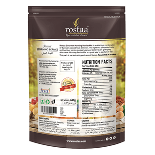 Sản Phẩm Mỹ MORNING BERRIES 340G - Tổng hợp hạt dinh dưỡng và Quả sấy Rostaa
