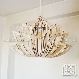 Đèn gỗ thả trần mẫu D360-TT24