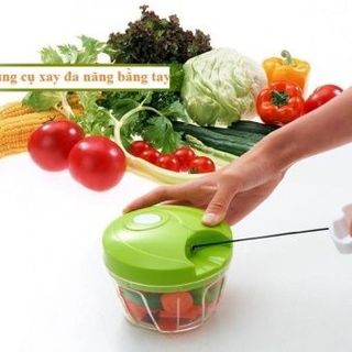 Dụng cụ xay tỏi ớtraucủquả kéo tay