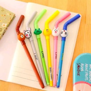viết mực mẫu đẹp hình ống hút