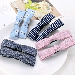 kẹp tóc nơ nhiều màu kẹp nơ