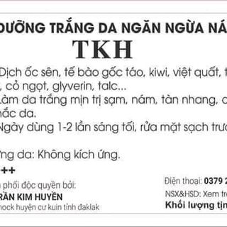 KEM DƯỠNG TRẮNG DA TRẦN KIM HUYỀN