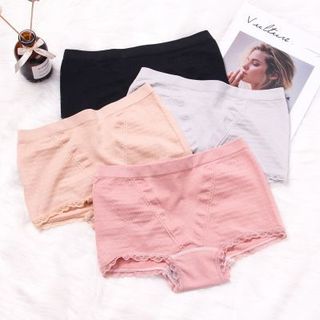 Quần lót cotton đùi cao cạp nhỏ