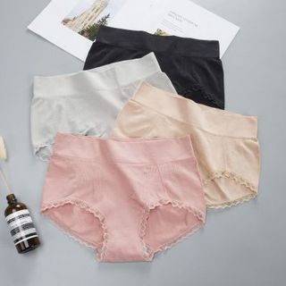 Quần lót cotton đùi cao cạp to