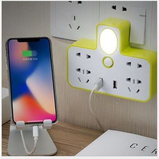 Ổ cắm điện đa năng kiêm đèn ngủ 2 cổng usb