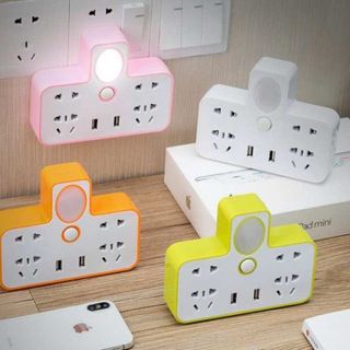 Ổ cắm điện đa năng kiêm đèn ngủ 2 cổng usb