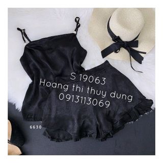 bộ phi lụa quần 2 tầng