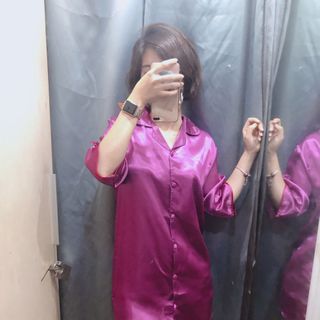 Váy ngủ lụa phi bóng Thái - 100 hàng về liên tục