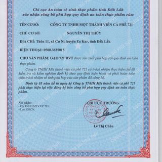 Gạo RVT 721 Bữa Cơm An Toàn Gia Đình Bạn