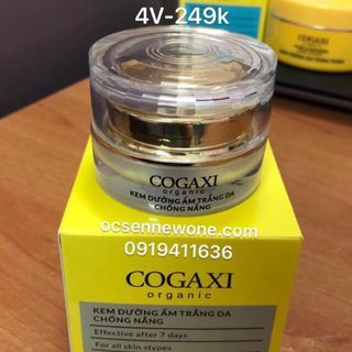 Kem giữ ẩm trắng da chống nắng COGAXI-4V-organic -15g giá sỉ
