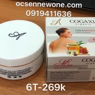Kem trắng da toàn thân COGAXI-organic -150g- Pure Natural Make up body-6T giá sỉ