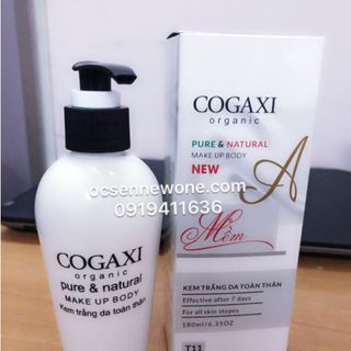 Kem trắng da toàn thân COGAXI-organic -180g- Pure Natural Make up body-12T giá sỉ