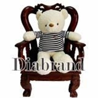 Gấu bông Teddy cao cấp áo thun màu kem khổ 1m2 -TEDDYKT1 nhà bán hàng Diabrand giá sỉ