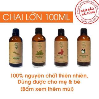 TINH DẦU SẢ CHANHQUẾBẠC HÀTRÀM 100ML NHIỀU MÙI CÓ TEM CHỐNG HÀNG GIẢ