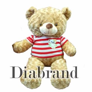 Gấu bông cao cấp Teddy áo thun màu cà phê sữa khổ vải 1m-TEDDYS08 nhà bán hàng Diabrand giá sỉ