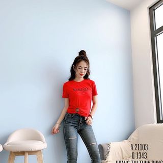 ÁO THUN CHỮ ĐÍNH KHOEN