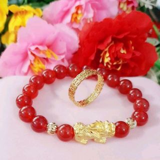 vòng đá ti hưu nhẫn kim tiền