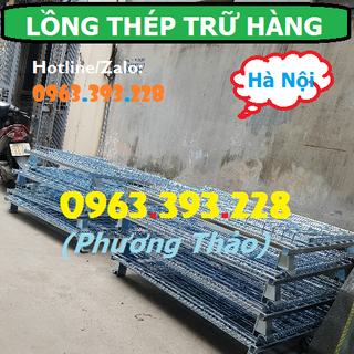 Lồng thép trữ hàng lồng thép chứa hàng lồng thép có bánh xe