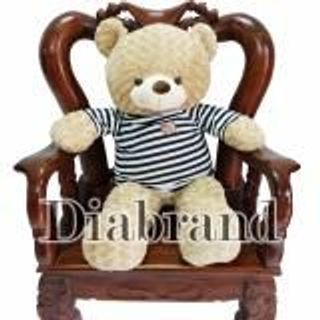 Gấu bông cao cấp Teddy áo thun Benny màu cafe sữa khổ vải 1m2-TEDDYST1DIABRAND nhà bán hàng Diabrand giá sỉ