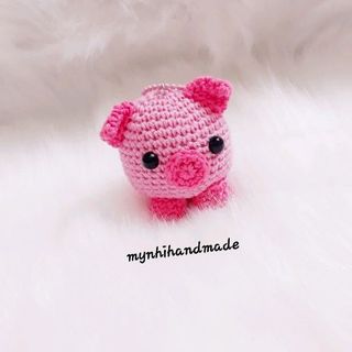 móc khóa heo hồng xinh xắn
