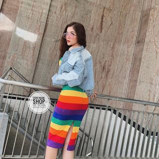 ĐẦM BODY CÚP NGỰC CẦU VỒNG