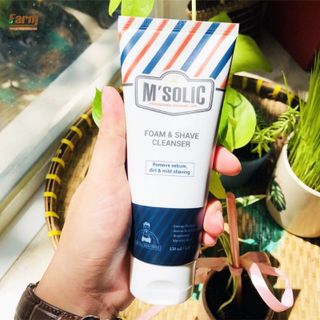 Sữa Rửa Mặt Tạo Bọt Kem Cạo Râu Dành Cho Nam Giới 150ml MSolic