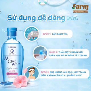 Nước tẩy trang Senka dưỡng trắng 230ml