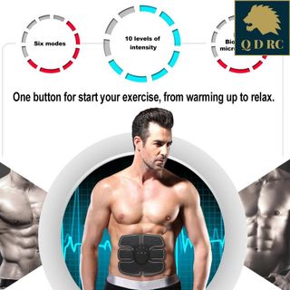 Bộ miếng dán 10 múi 3 máy rung BEAUTY BODY Smart Fitness EMS 6 múi bụng và 4 múi tay