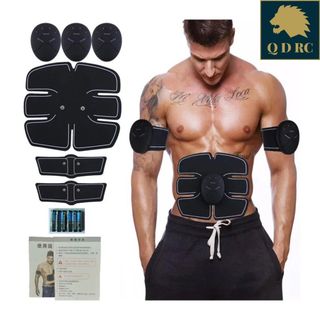Bộ miếng dán 10 múi 3 máy rung BEAUTY BODY Smart Fitness EMS 6 múi bụng và 4 múi tay
